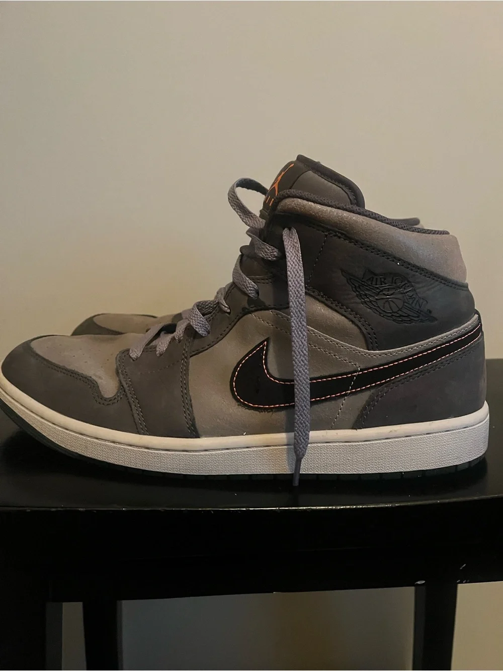 Nike Air Jordan’s Men's High-Top Sneakers in Gray and Black